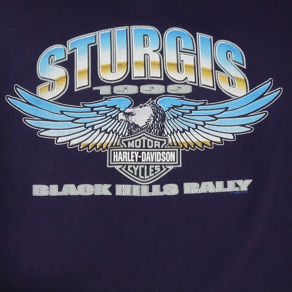 Vintage Harley Davidson 1999‎ Sturgis Black Hills Rally 2 Sided Shirt Men’s L